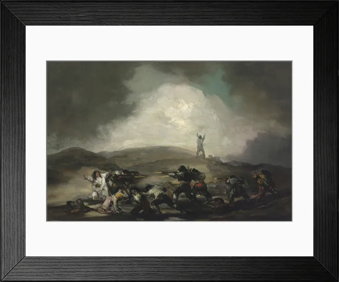 Framed Print : A Scene from the Spanish War of Independence, after 1808. Creator: Goya, Francisco, de (1746-1828) Framed Print : A Scene from the Spanish War of Independence, after 1808. Creator: Goya, Francisco, de (1746-1828)