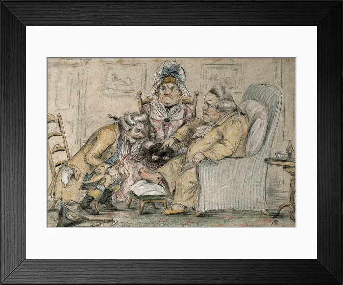Framed Print : Gout. Creator: Walter Sneyd Framed Print : Gout. Creator: Walter Sneyd