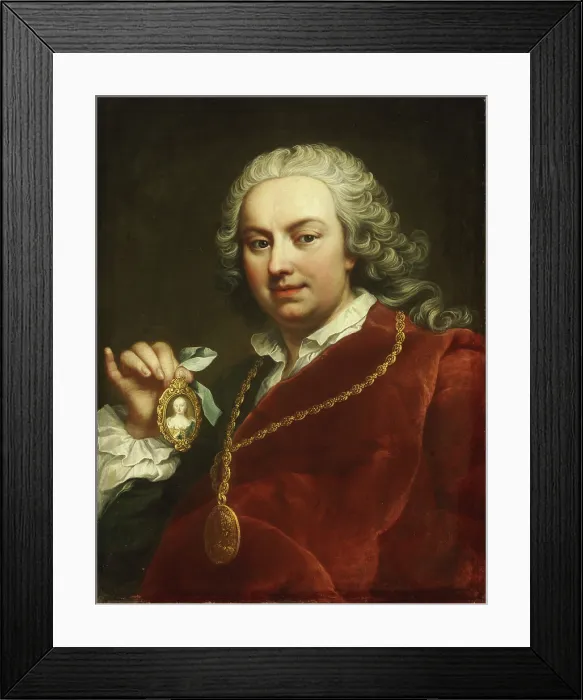 Framed Print : Self-portrait, Early 1740s. Creator: Mijtens (Meytens), Martin van, the Younger (1695-1770) Framed Print : Self-portrait, Early 1740s. Creator: Mijtens (Meytens), Martin van, the Younger (1695-1770)