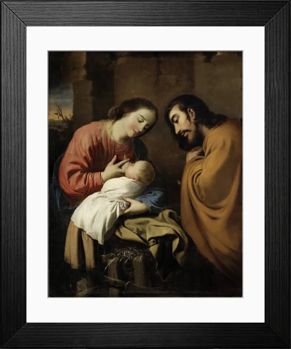 Framed Print : The Holy Family, 1659. Creator: Zurbaran, Francisco, de (1598-1664) Framed Print : The Holy Family, 1659. Creator: Zurbaran, Francisco, de (1598-1664)