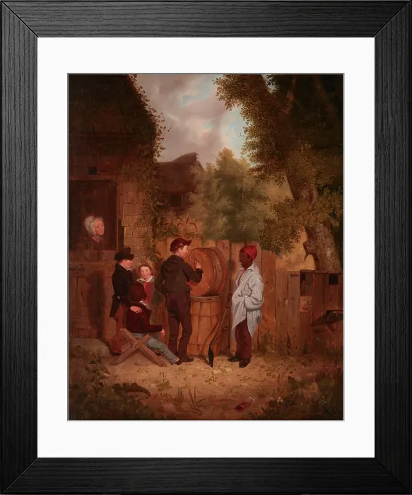 Framed Print : The Young Artist, 1840. Creator: Thomas Mickell Burnham Framed Print : The Young Artist, 1840. Creator: Thomas Mickell Burnham
