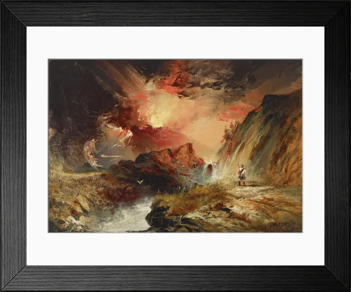 Framed Print : Macbeth and the Witches (possibly Highland Fantasy), about 1858-1859. Creator: Thomas Moran Framed Print : Macbeth and the Witches (possibly Highland Fantasy), about 1858-1859. Creator: Thomas Moran