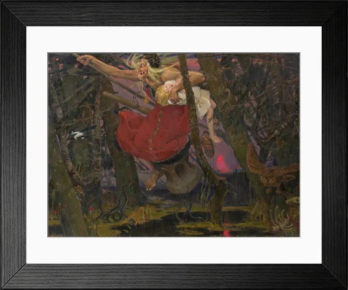 Framed Print : Baba Yaga, 1917. Creator: Vasnetsov, Viktor Mikhaylovich (1848-1926) Framed Print : Baba Yaga, 1917. Creator: Vasnetsov, Viktor Mikhaylovich (1848-1926)