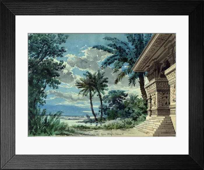 Framed Print : Stage design for the opera Medge by Spyridon Samaras, 1888. Creator: Ferrario, Carlo (1833-1907) Framed Print : Stage design for the opera Medge by Spyridon Samaras, 1888. Creator: Ferrario, Carlo (1833-1907)