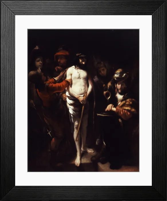 Framed Print : Christ before Pilate, Mid of 17th century. Creator: Gherwen, Reynier van (1620-1662) Framed Print : Christ before Pilate, Mid of 17th century. Creator: Gherwen, Reynier van (1620-1662)
