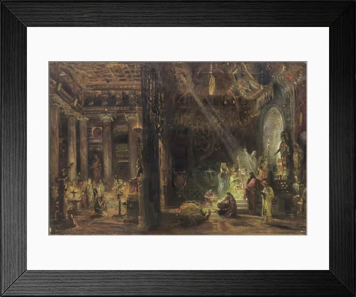 Framed Print : Stage design for the opera Nerone by Arrigo Boito, 1924. Creator: Pogliaghi, Lodovico (1857-1950) Framed Print : Stage design for the opera Nerone by Arrigo Boito, 1924. Creator: Pogliaghi, Lodovico (1857-1950)
