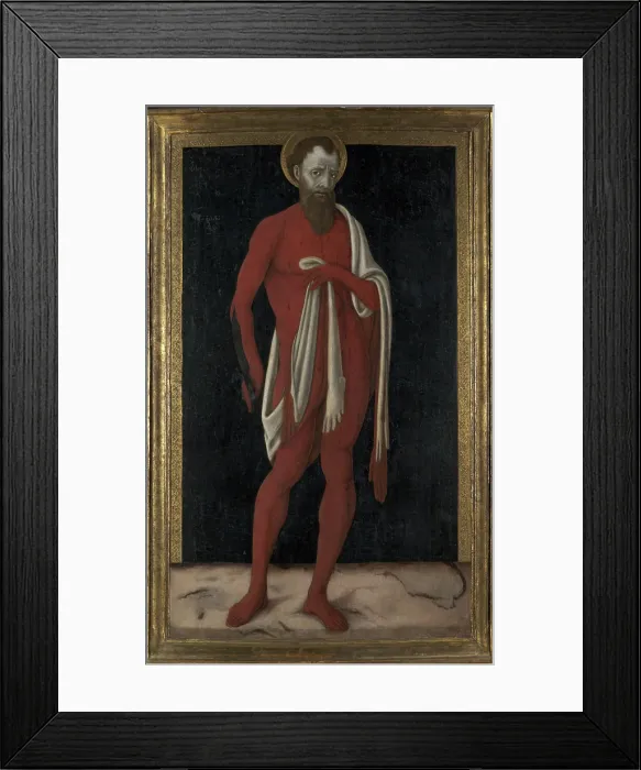 Framed Print : Saint Bartholomew, c1480-1485. Creator: Matteo di Giovanni (ca. 1430-1495) Framed Print : Saint Bartholomew, c1480-1485. Creator: Matteo di Giovanni (ca. 1430-1495)