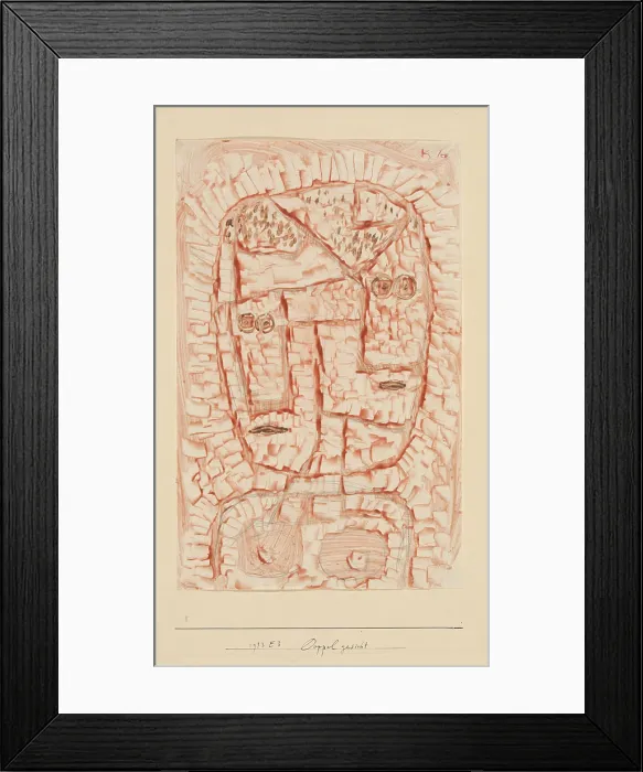 Framed Print : Double face, 1933. Creator: Klee, Paul (1879-1940) Framed Print : Double face, 1933. Creator: Klee, Paul (1879-1940)
