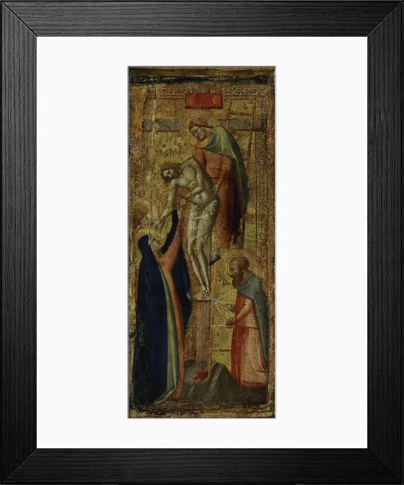 Framed Print : The Deposition from the Cross, c1340. Creator: Gaddi, Taddeo (ca 1290-1366) Framed Print : The Deposition from the Cross, c1340. Creator: Gaddi, Taddeo (ca 1290-1366)