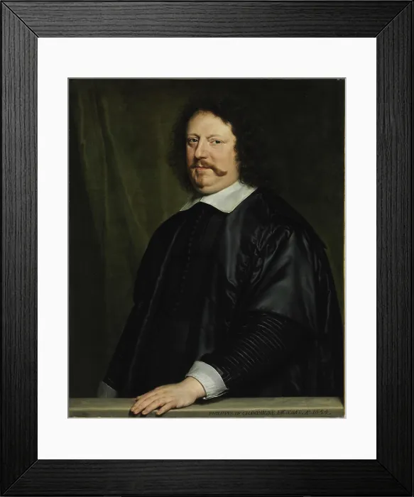 Framed Print : Portrait of Henri Groulart, Seigneur de la Court, 1654. Creator: Champaigne, Philippe, de (1602-1674) Framed Print : Portrait of Henri Groulart, Seigneur de la Court, 1654. Creator: Champaigne, Philippe, de (1602-1674)