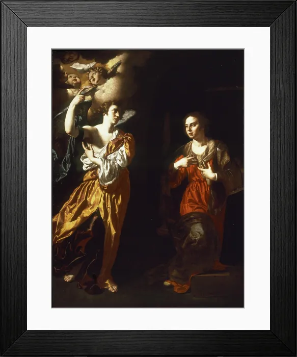 Framed Print : The Annunciation, 1630-1635. Creator: Finoglia (Finoglio), Paolo Domenico (c. 1590-1645) Framed Print : The Annunciation, 1630-1635. Creator: Finoglia (Finoglio), Paolo Domenico (c. 1590-1645)