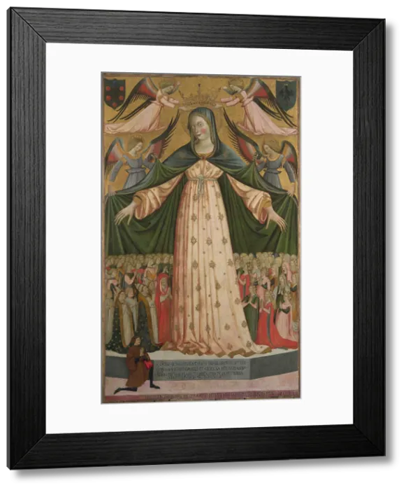 Framed Print : Madonna della Misericordia (Madonna of Mercy), 1448. Creator: Giovanni da Gaeta (active ca. 1448-1472) Framed Print : Madonna della Misericordia (Madonna of Mercy), 1448. Creator: Giovanni da Gaeta (active ca. 1448-1472)