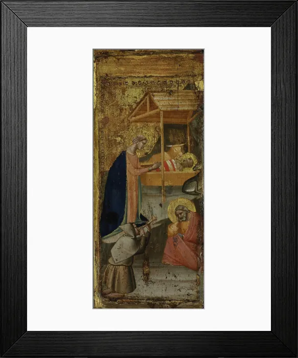 Framed Print : The Nativity, c1340. Creator: Gaddi, Taddeo (ca 1290-1366) Framed Print : The Nativity, c1340. Creator: Gaddi, Taddeo (ca 1290-1366)