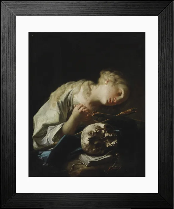 Framed Print : The Penitent Mary Magdalene, First half of the 18th century. Creator: Troger, Paul (1698-1762) Framed Print : The Penitent Mary Magdalene, First half of the 18th century. Creator: Troger, Paul (1698-1762)
