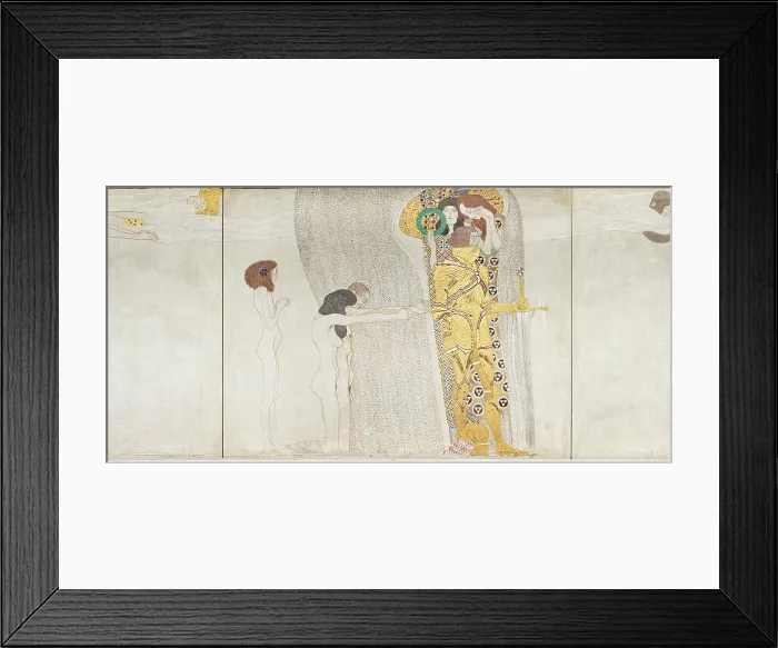 Framed Print : The Beethoven Frieze: Panel 3, 1901. Creator: Klimt, Gustav (1862-1918) Framed Print : The Beethoven Frieze: Panel 3, 1901. Creator: Klimt, Gustav (1862-1918)