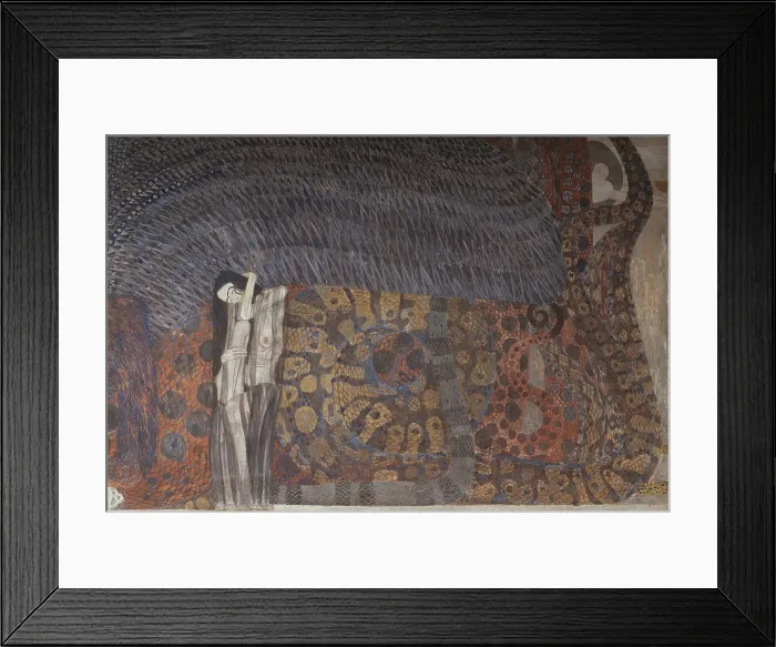 Framed Print : The Beethoven Frieze: The Hostile Powers, Panel 6, 1901. Creator: Klimt, Gustav (1862-1918) Framed Print : The Beethoven Frieze: The Hostile Powers, Panel 6, 1901. Creator: Klimt, Gustav (1862-1918)