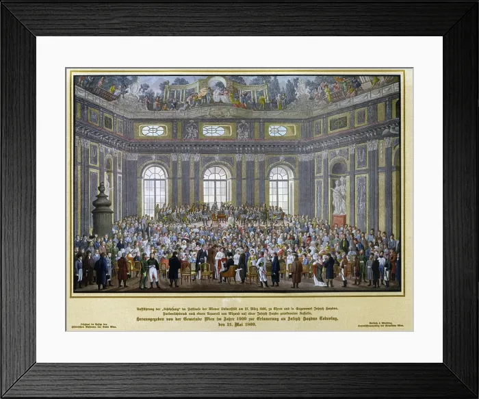 Framed Print : Performance of The Creation in the Festival Hall of the Vienna University on 27 March 1809... Creator: Wigand, Balthasar (1770-1846) Framed Print : Performance of The Creation in the Festival Hall of the Vienna University on 27 March 1809... Creator: Wigand, Balthasar (1770-1846)