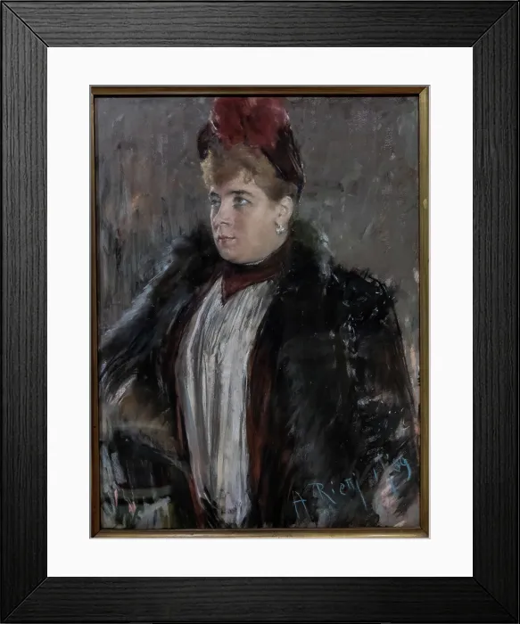 Framed Print : Portrait of the opera singer Virginia Ferni Germano (1849-1934). Creator: Rietti, Arturo (1863-1943) Framed Print : Portrait of the opera singer Virginia Ferni Germano (1849-1934). Creator: Rietti, Arturo (1863-1943)