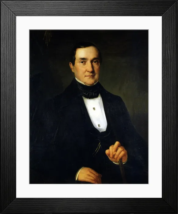 Framed Print : Portrait of Bartolomeo Merelli (1793-1879). Creator: Anonymous Framed Print : Portrait of Bartolomeo Merelli (1793-1879). Creator: Anonymous