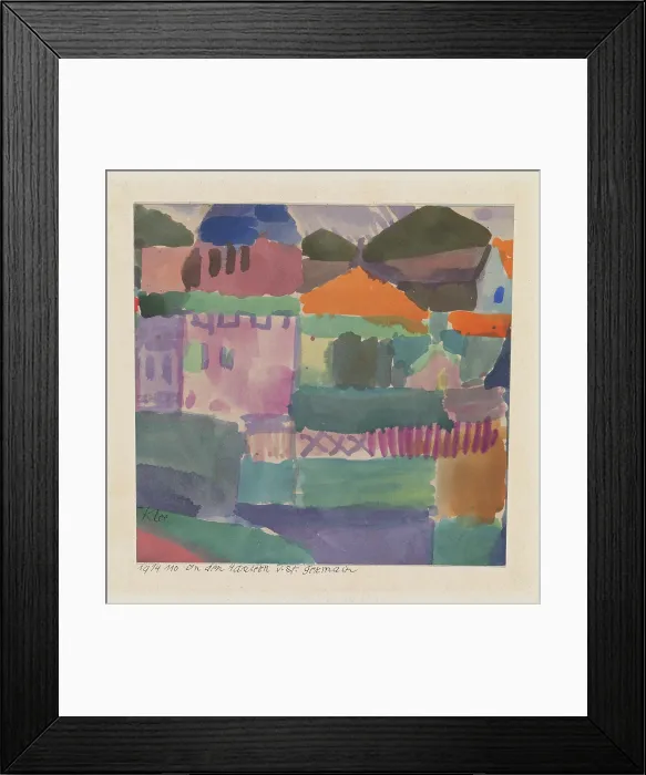 Framed Print : In the houses of St. Germain, 1914. Creator: Klee, Paul (1879-1940) Framed Print : In the houses of St. Germain, 1914. Creator: Klee, Paul (1879-1940)