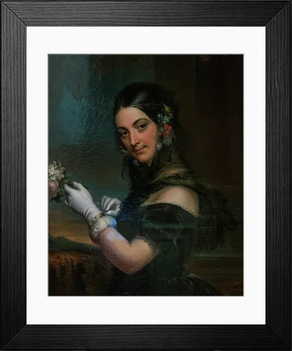 Framed Print : Portrait of singer Elena Vigano, 1841. Creator: Godefroid, Marie-Eleonore (1778-1849) Framed Print : Portrait of singer Elena Vigano, 1841. Creator: Godefroid, Marie-Eleonore (1778-1849)