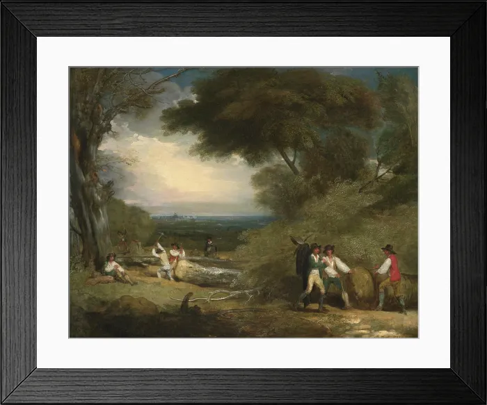 Framed Print : Woodcutters in Windsor Great Park, 1795. Creator: Benjamin West Framed Print : Woodcutters in Windsor Great Park, 1795. Creator: Benjamin West