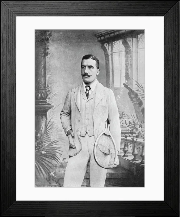 Framed Print : Portrait of the tennis player WV Eaves, 1896. Creator: JJ Eastmead Framed Print : Portrait of the tennis player WV Eaves, 1896. Creator: JJ Eastmead