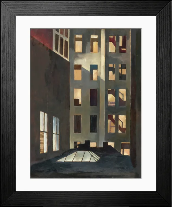 Framed Print : Rooftops, New York City, about 1916. Creator: Edward Franklin Fisk Framed Print : Rooftops, New York City, about 1916. Creator: Edward Franklin Fisk