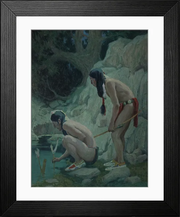 Framed Print : Sacred Waters, after 1902. Creator: Eanger Irving Couse Framed Print : Sacred Waters, after 1902. Creator: Eanger Irving Couse