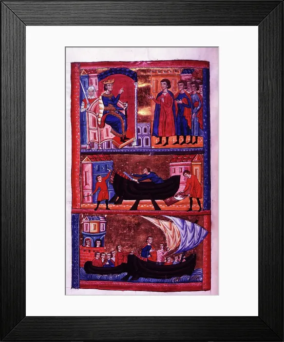 Framed Print : Jason, the Argo and Argonauts, c1285. Creator: Unknown Framed Print : Jason, the Argo and Argonauts, c1285. Creator: Unknown