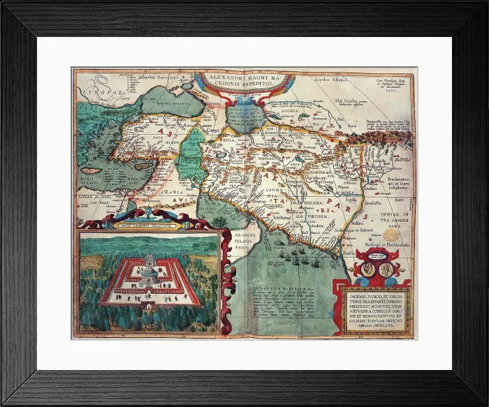 Framed Print : Map of Asia Minor and Africa, 1595. Creator: Unknown Framed Print : Map of Asia Minor and Africa, 1595. Creator: Unknown