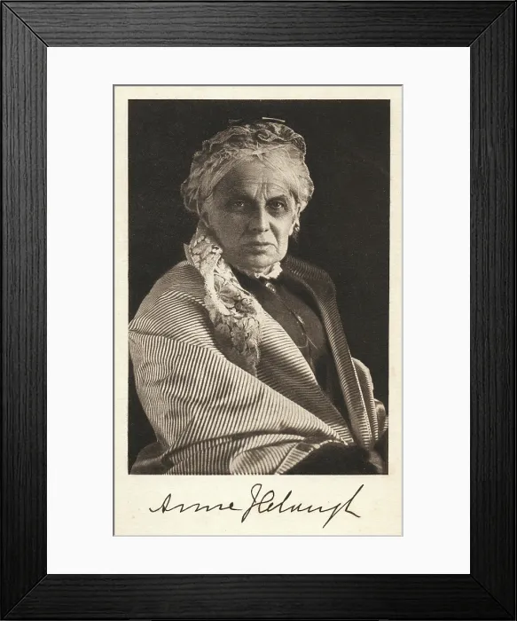 Framed Print : Portrait of the educator and feminist Anne Jemima Clough, c1890. Creator: Unknown Framed Print : Portrait of the educator and feminist Anne Jemima Clough, c1890. Creator: Unknown
