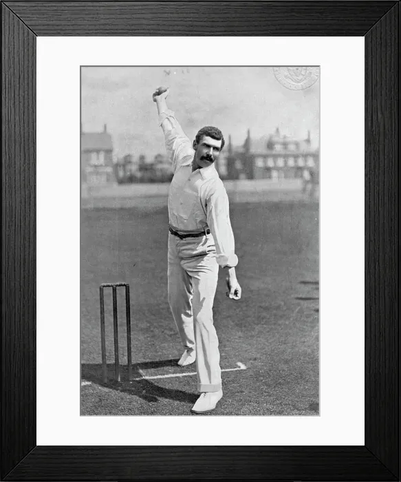 Framed Print : Portrait of the cricketer Tom Richardson, 1896. Creator: Hawkins & Co Framed Print : Portrait of the cricketer Tom Richardson, 1896. Creator: Hawkins & Co