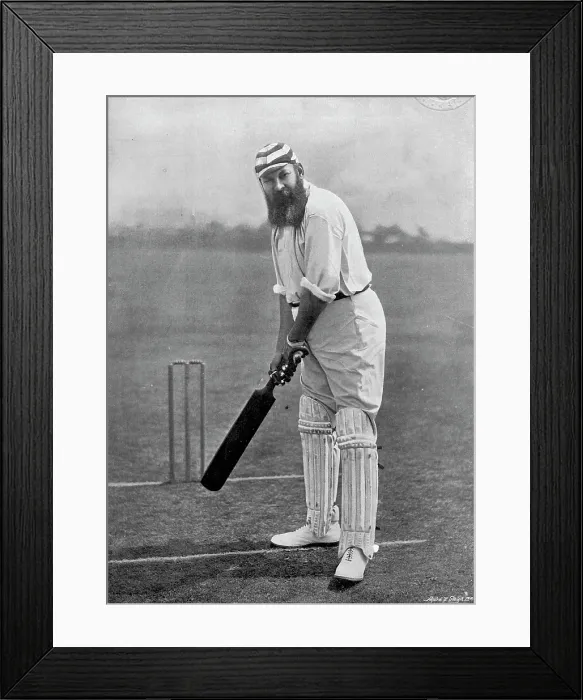 Framed Print : Portrait of the cricketer WG Grace, 1896. Creator: Hawkins & Co Framed Print : Portrait of the cricketer WG Grace, 1896. Creator: Hawkins & Co