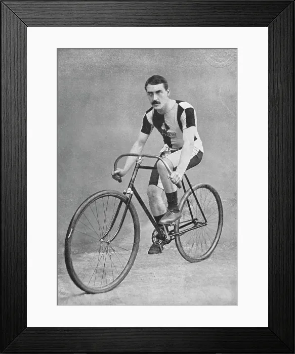 Framed Print : Portrait of the cyclist AJ Watson, 1896. Creator: RW Thomas Framed Print : Portrait of the cyclist AJ Watson, 1896. Creator: RW Thomas