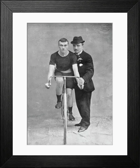Framed Print : Portrait of the cyclist AE Walters, 1896. Creator: Unknown Framed Print : Portrait of the cyclist AE Walters, 1896. Creator: Unknown