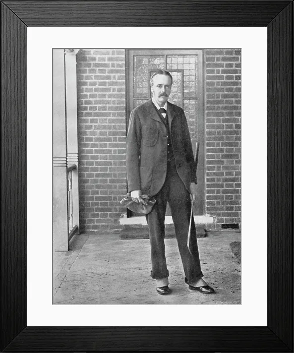 Framed Print : Portrait of the statesman AJ Balfour as a golfer, 1896. Creator: Unknown Framed Print : Portrait of the statesman AJ Balfour as a golfer, 1896. Creator: Unknown