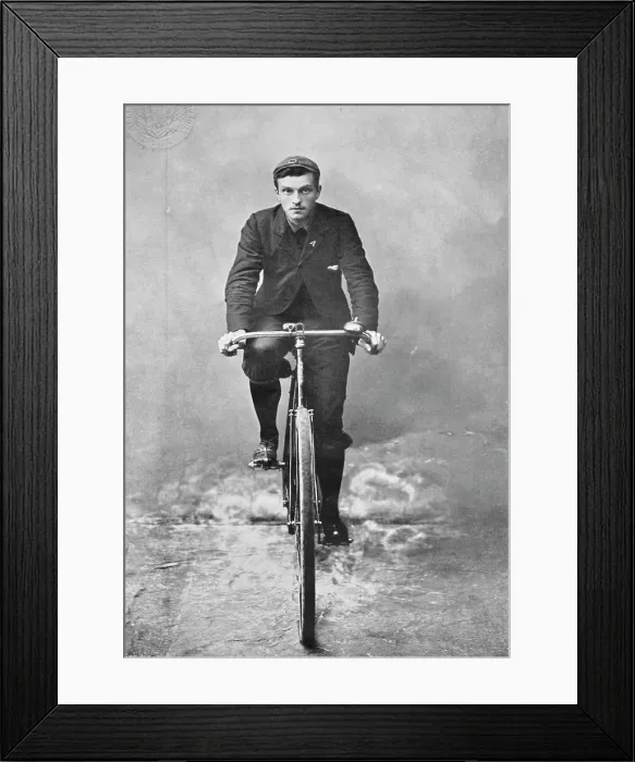 Framed Print : Portrait of the cyclist CG Wridgway, 1896. Creators: RW Thomas, CG Wridgway Framed Print : Portrait of the cyclist CG Wridgway, 1896. Creators: RW Thomas, CG Wridgway