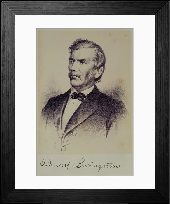 Framed Print : Portrait of David Livingstone, 1875. Creator: Unknown Framed Print : Portrait of David Livingstone, 1875. Creator: Unknown