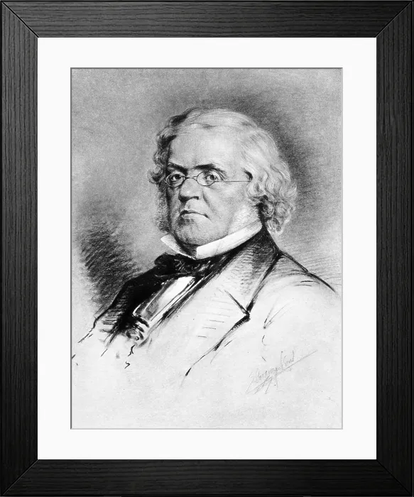 Framed Print : Portrait of William Makepeace Thackeray, c1860s. Creator: Unknown Framed Print : Portrait of William Makepeace Thackeray, c1860s. Creator: Unknown