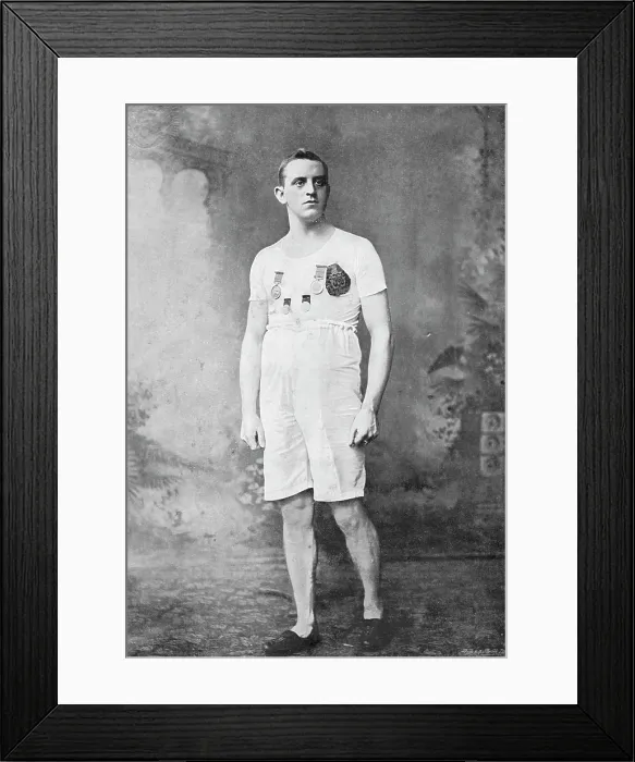 Framed Print : Portrait of the athlete CA Bradley, 1896. Creator: Sellman & Co Framed Print : Portrait of the athlete CA Bradley, 1896. Creator: Sellman & Co