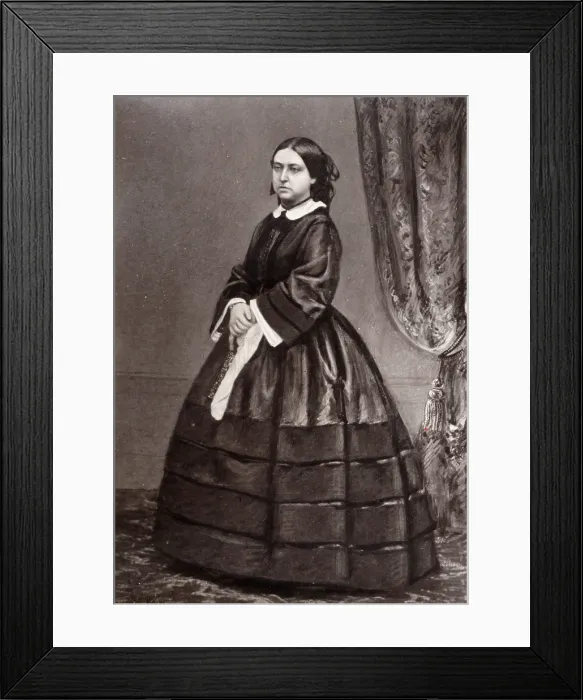 Framed Print : Portrait of Queen Victoria, 1851. Creator: Unknown Framed Print : Portrait of Queen Victoria, 1851. Creator: Unknown