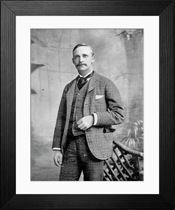 Framed Print : Portrait of the golfer JH Taylor, 1896. Creator: H Cotty Philpot Framed Print : Portrait of the golfer JH Taylor, 1896. Creator: H Cotty Philpot