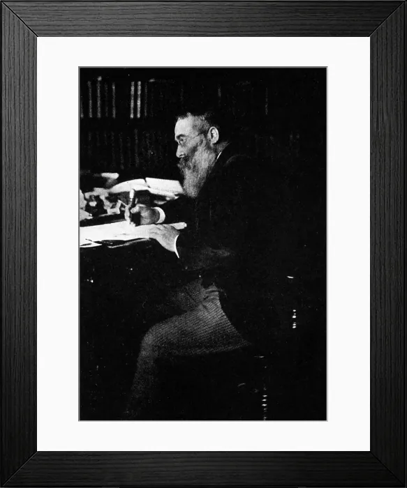 Framed Print : Portrait of Sir Walter Besant, founder of the Society of Authors, c1900. Creator: Russell & Sons Framed Print : Portrait of Sir Walter Besant, founder of the Society of Authors, c1900. Creator: Russell & Sons