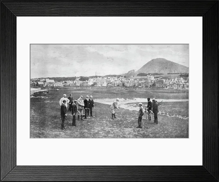 Framed Print : The North Berwick Links, 1896. Creator: Valentine & Sons Framed Print : The North Berwick Links, 1896. Creator: Valentine & Sons