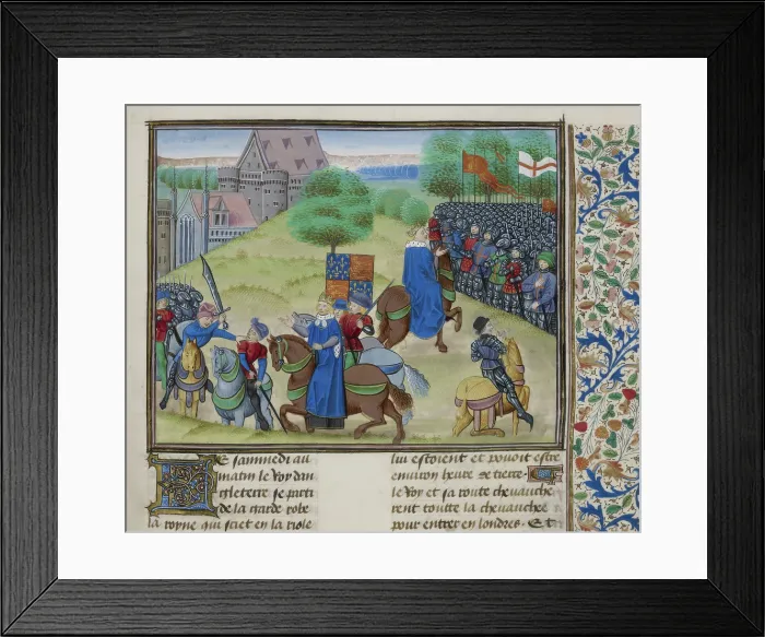Framed Print : The death of Wat Tyler in 1381 (c1460-1480). Creator: Unknown Framed Print : The death of Wat Tyler in 1381 (c1460-1480). Creator: Unknown