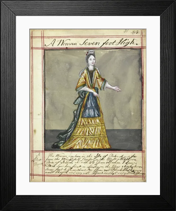 Framed Print : Drawing of a woman from Portrush, Ireland, 1730s. Creator: James Paris du Plessis Framed Print : Drawing of a woman from Portrush, Ireland, 1730s. Creator: James Paris du Plessis