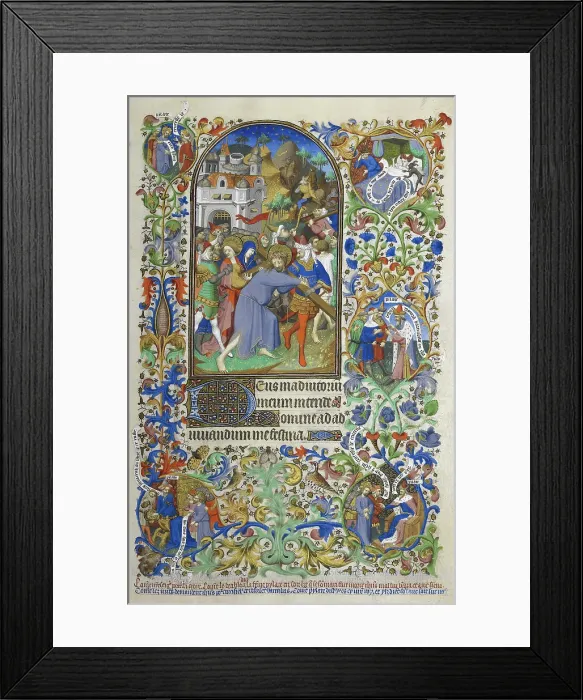 Framed Print : Hours of the Passion [Sext], 1414-23. Creator: Workshop of the Master of the Duke of Bedford