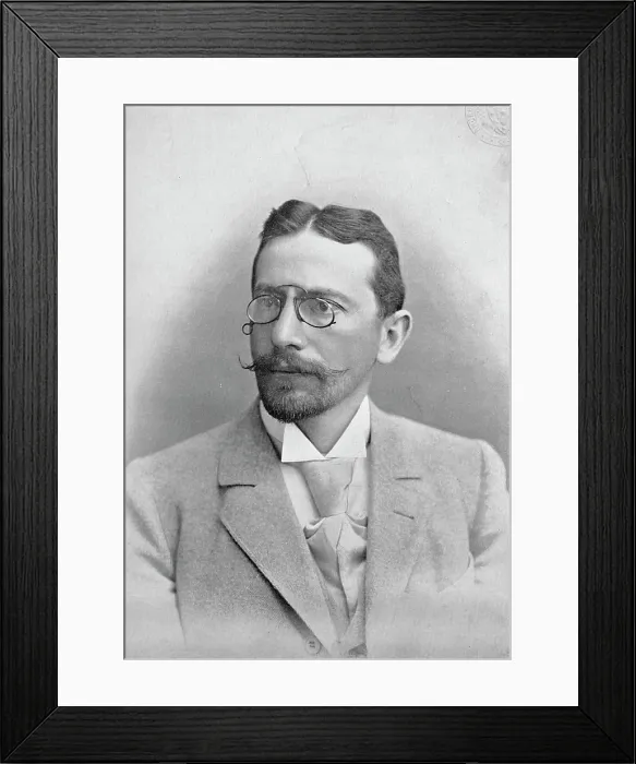 Framed Print : Portrait of the German chess master Dr Tarrasch, 1896. Creator: George Bradshaw Framed Print : Portrait of the German chess master Dr Tarrasch, 1896. Creator: George Bradshaw
