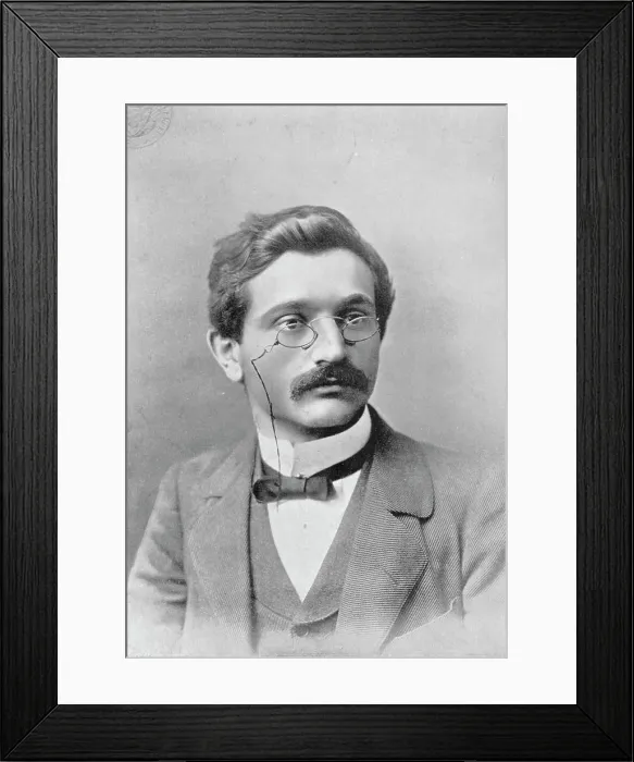 Framed Print : Portrait of the chess player E Lasker, 1896. Creator: George Bradshaw Framed Print : Portrait of the chess player E Lasker, 1896. Creator: George Bradshaw